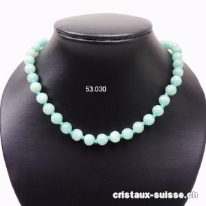 Collier Amazonite noué 8 mm / 50 cm. Offre Spéciale