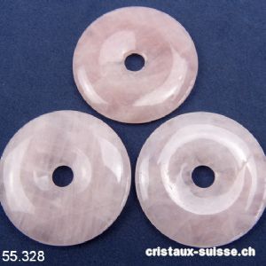 Quartz rose, donut 5 cm. OFFRE SPECIALE