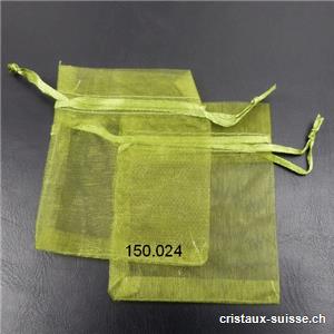 Sachet organza Vert Olive 8,5 x 6,5 cm