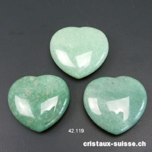 Coeur Aventurine verte 4,2 x 4 x 1,5 cm