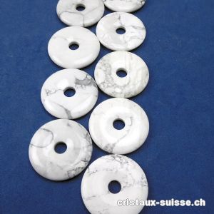 Magnésite - Howlite Donut 4 cm