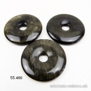 Obsidienne dorée, donut 4 cm