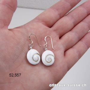 Boucles d'oreilles Oeil de Sainte Lucie en argent