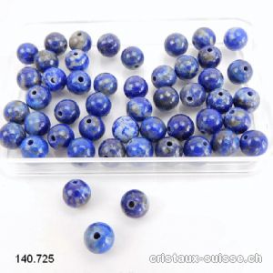 Lapis-lazuli AB, boule percée 6,5 -7 mm. OFFRE SPECIALE