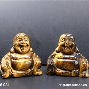 Bouddha Oeil de Tigre 3,5 x 3,5 cm