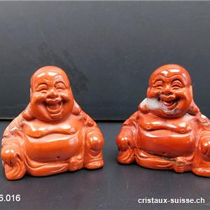 Bouddha Jaspe rouge 3,5 x 3,5 cm