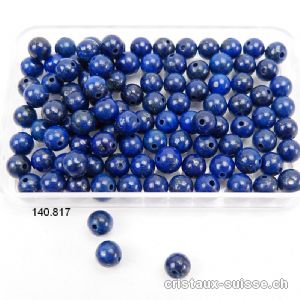 Lapis-lazuli, boule percée 3,5 - 4 mm