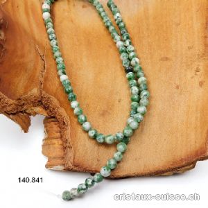 Rang Agate des Arbres 4 - 4,5 mm / 38 cm, env. 86 boules, MATTE