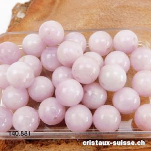 Kunzite, boule percée 8,5 mm