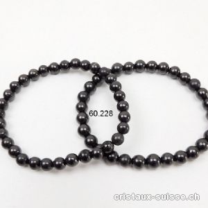 Bracelet Schungite 6 mm / 18,5 - 19 cm