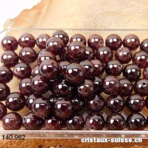 Grenat Almandin, boule percée 6 - 6,5 mm