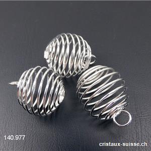 1 Spirale en métal pour pierre 2 à 3 cm. Taille M