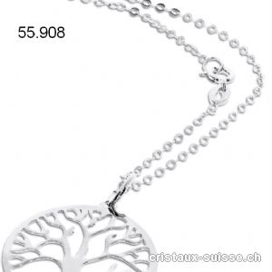 Collier Arbre de Vie 15 mm, avec chaîne 42 cm en argent 925