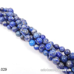 Rang Lapis-lazuli AB 8,5 mm / 39 cm, env. 45 boules. OFFRE SPECIALE