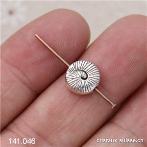 Intercalaire Escargot métal argenté 10 x 5 mm