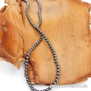 Rang Hématite 3,7 mm / 38 - 40 cm, env. 100 boules. OFFRE SPECIALE