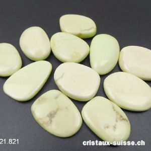 Chrysoprase Lemon - Magnésite Citron 3,8 à 4,2 cm. Taille L-XL