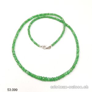 Collier Grenat Tsavorite facetté 2 à 4 mm / 45 cm