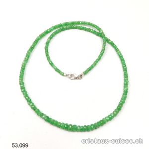 Collier Grenat Tsavorite facetté 2 à 4 mm / 45 cm