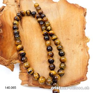 Rang Oeil de Tigre 8 - 8,5 mm / 37 cm, env. 45 boules