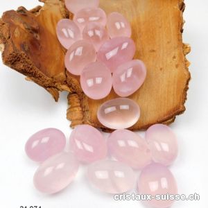 Quartz rose rond 2,5 - 3 cm / 12 à 16 grammes. Taille M. Qualité A