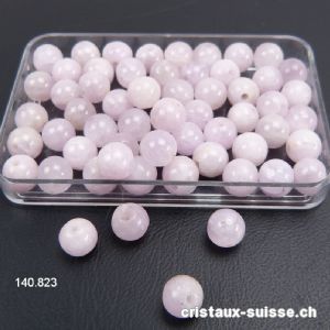 Kunzite, boule percée 5,5 - 5,8 mm