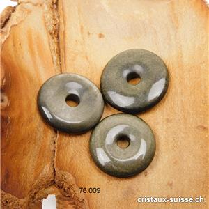 Obsidienne dorée, donut 2,8 à 3,3 cm. Qualité A