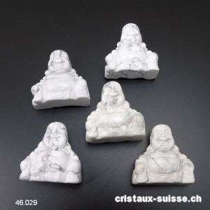 Bouddha Magnésite - Howlite 3,7 x 3,7 cm