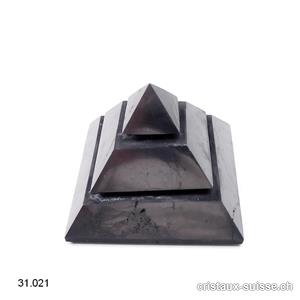 Pyramide Schungite SAQQARAH 7 cm x haut. 5,5 cm. OFFRE SPECIALE