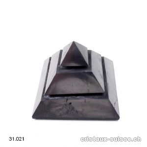 Pyramide Schungite SAQQARAH 7 cm x haut. 5,5 cm. OFFRE SPECIALE