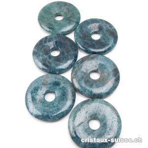 Apatite bleue, donut 4 cm