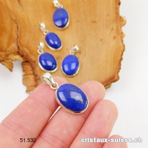 Pendentif Lapis-Lazuli d' Afghanistan en argent 925