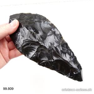 Obsidienne du Mexique, pointe de flèche19 cm. Pièce unique 293 grammes