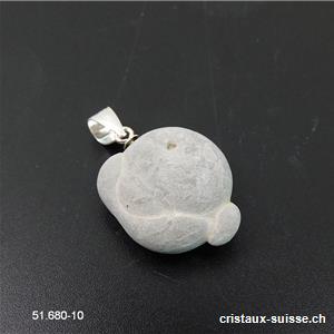 Pendentif Fairy stone MATERNITÉ avec boucle argent 925. Pièce unique
