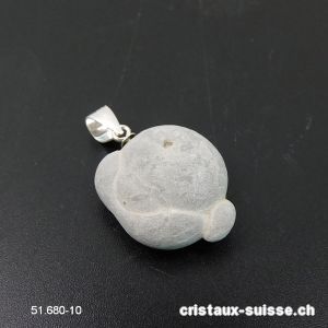 Pendentif Fairy stone MATERNITÉ avec boucle argent 925. Pièce unique