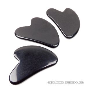 Aile d'ange de Massage Obsidienne noire 7,5 - 8  cm. OFFRE SPECIALE