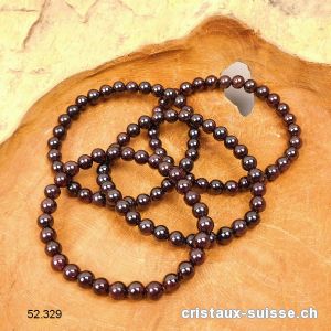 Bracelet Grenat Almandin 6 - 6,5 mm / 18 cm. Qual. A