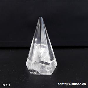Pentagramme - Pyramide 5 faces Cristal de Roche, haut 5 cm. Pièce unique