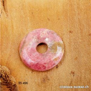 Rhodonite rose, Donut 3 cm