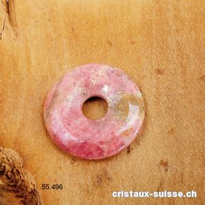 Rhodonite rose, Donut 3 cm