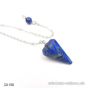 Pendule Lapis-Lazuli facetté, petit 2,5 cm. Offre Spéciale