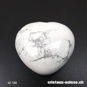 Coeur Magnésite 4,5 x 4 x 2,3 cm, bombé