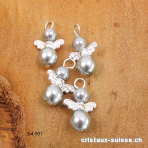 Charm Ange argenté en métal 1,8 cm, avec boucle ouverte