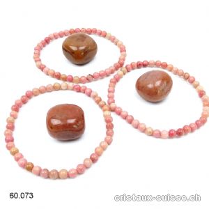 1 Bracelet Rhodonite et 1 pierre GRATUITE