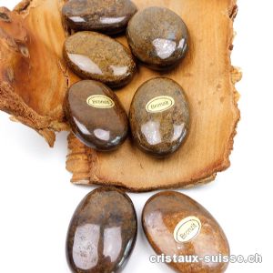 Bronzite, pierre anti-stress arrondie 4,5 x 3 cm