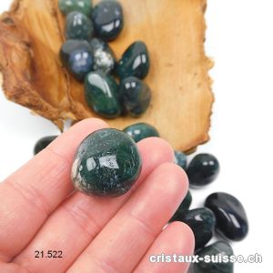 Agate Mousse verte 2 - 3 cm. Taille M