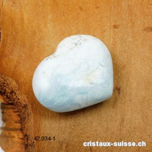 Coeur Turquoise - Dickite de Madagascar 3,7 x 3 cm. Pièce unique