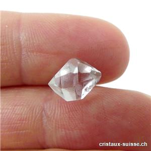 Herkimer diamant, Mine de New-York. 2,2 carats, 10 x 7 x 5 mm. Pièce unique