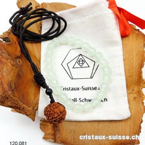 Set APAISEMENT SPIRITUEL Quartz vert - Rudraksha. Offre Spéciale