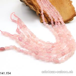 Rang Quartz rose 5 - 10 mm / 39 - 40 cm